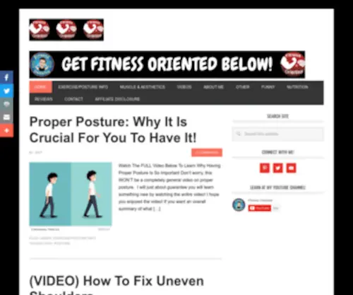 Fitnessoriented.com(Fitness Oriented) Screenshot