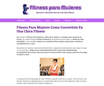 Fitnessparamujeres.com(Ejercicios, dietas y consejos para ponerte en forma) Screenshot