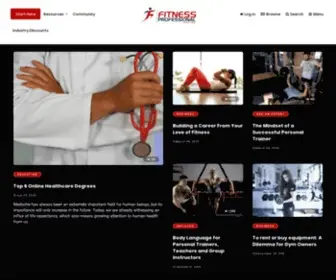 Fitnessprofessionalonline.com(Fitness Professional Online (FPO)) Screenshot