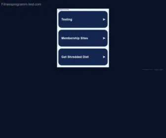 Fitnessprogramm-Test.com(Fitnessprogramm Test) Screenshot