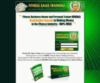 Fitnesssalestraining.com(Fitness Sales Training) Screenshot