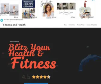 Fitnesssandhealth.com(Fitness and Health) Screenshot