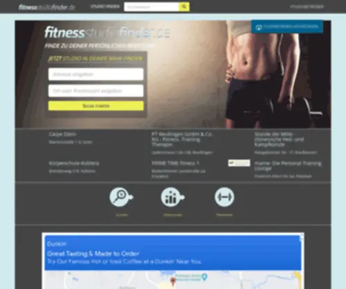 Fitnessstudiofinder.de(Fitnessstudiofinder) Screenshot