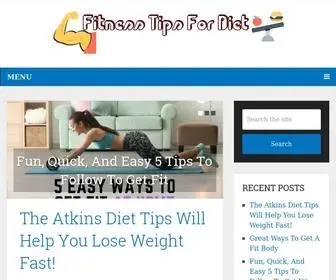 Fitnesstipsfordiet.com(Diet and fitness tips) Screenshot