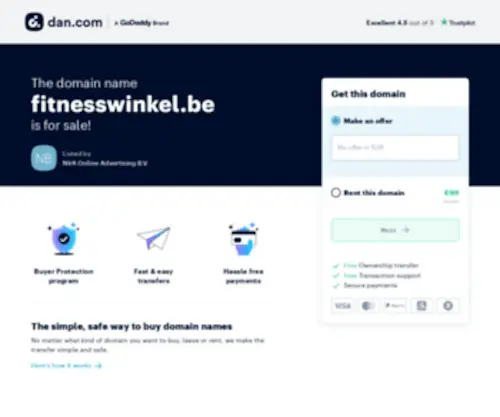 Fitnesswinkel.be(In Opbouw) Screenshot