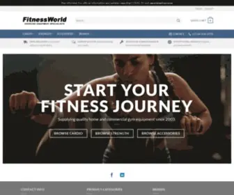 FitnessWorldwc.co.za(Home and Commercial Gym Equipment Supplier) Screenshot