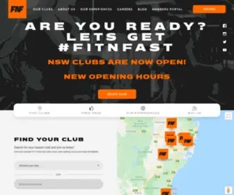 Fitnfast.com.au(Fitness health clubs & gyms) Screenshot
