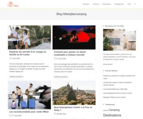 Fitnhotel.com(Blog Hôtel/gîtes/camping) Screenshot