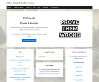 Fitone.dk(Fitness & Sundhed til mænd %) Screenshot