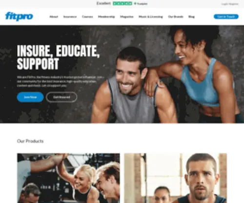 Fitpro.com(No.1 for Fitness Instructor Insurance in the UK) Screenshot