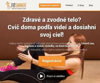 Fitshaker.sk(Návod na cvičenie doma a zdravé stravovanie) Screenshot