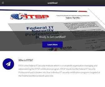 Fitsi.org(The Federal IT Security Institute) Screenshot