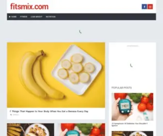 Fitsmix.com(Bringing The Best of The Health & Fitness Together in One Place) Screenshot