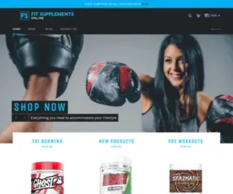 Fitsupplementsonline.com(Create an Ecommerce Website and Sell Online) Screenshot