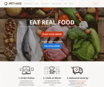 Fitthree.com(Real Food for Active People) Screenshot