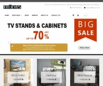 Fitueyes.com(FITUEYES Designer Modern Corner TV Stand & Floor TV Stand Online) Screenshot