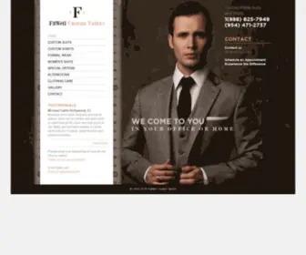 Fitwellcustomtailors.com(Custom Shirt &amp; Suits in Fort Lauderdale) Screenshot
