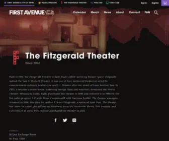 Fitzgeraldtheater.org(The Fitzgerald Theater) Screenshot