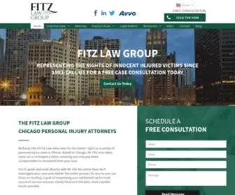 Fitzlawchicago.com(Personal Injury Attorney in Chicagoland) Screenshot