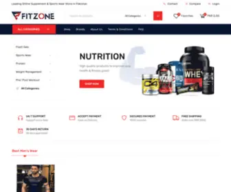 Fitzone.pk(Pakistan's Most Trusted Online Supplement Store) Screenshot
