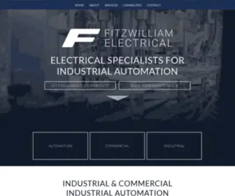 Fitzwilliamelectrical.co.nz(Fitzwilliam Industrial & Commercial Manufacturing Automation) Screenshot