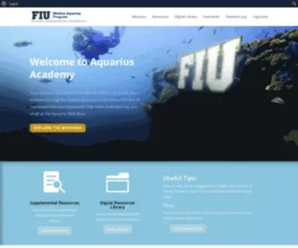 Fiuaquarius.net(FIU Aquarius Program) Screenshot