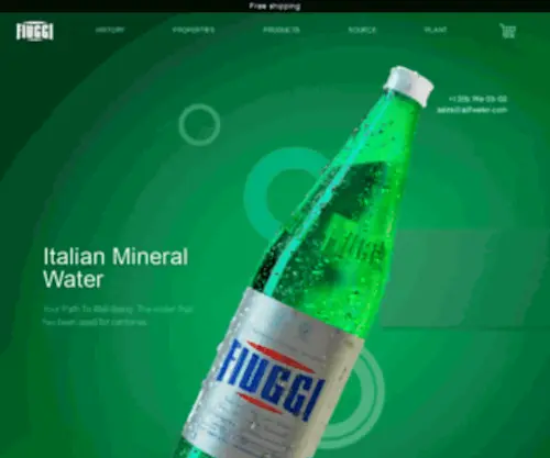 Fiuggi-Water.us(Fiuggi Water) Screenshot