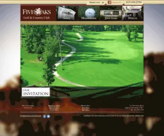 Five-Oaks.com(Five Oaks Golf and Country Club) Screenshot