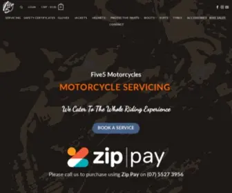 Five5Motorcyclecentre.com.au(Five5 Motorcycles) Screenshot