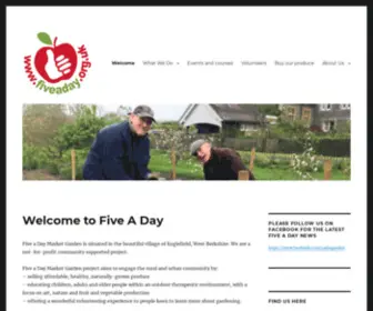 Fiveaday.org.uk(Five A Day Market Garden) Screenshot