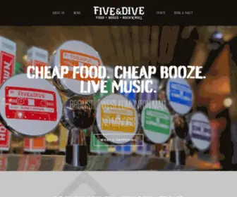 Fiveanddive.ca(Five & Dive Restaurant and Bar) Screenshot