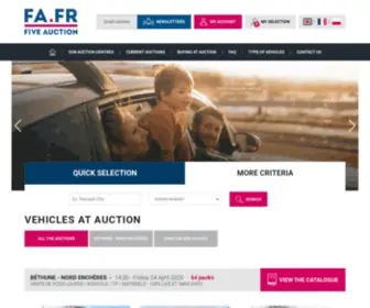 Fiveauction.fr(Vente aux enchères auto et véhicules d’occasion) Screenshot