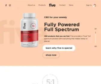 Fivecbd.com(Extracting the full power of hemp) Screenshot