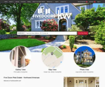 Fivedoorsnwa.com(Northwest Arkansas Real Estate) Screenshot