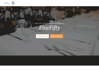 Fivefiftyny.com(New York Premier Kosher Steakhouse and Gourmet Market in Cedarhurst) Screenshot