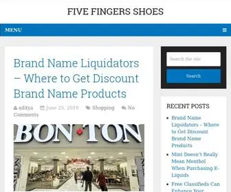 Fivefingersshoes2U.com(FIVE FINGERS SHOES) Screenshot