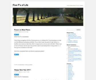 Fivefoflife.com(Five F's of Life) Screenshot