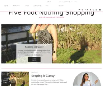 Fivefootnothingshopping.com(Style blogger) Screenshot