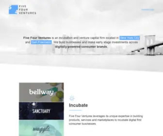 Fivefourventures.com(Five Four Ventures) Screenshot