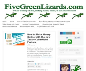 Fivegreenlizards.com(Five Green Lizards) Screenshot