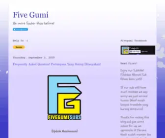 Fivegumi.com Screenshot