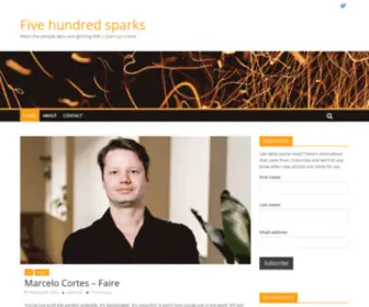 Fivehundredsparks.ca(Meet the people who are igniting KW's start) Screenshot