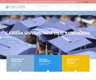 Fivelands-Education.com(Estudiar en el extranjero) Screenshot