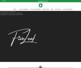 Fiveleafwellness.com(Chattanooga's Best CBD/Hemp Dispensary) Screenshot