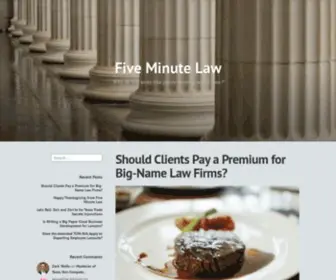 Fiveminutelaw.com(Five Minute Law) Screenshot