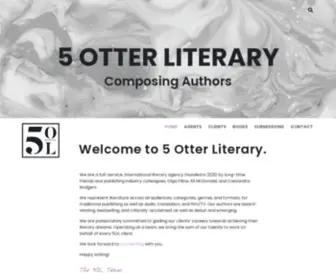 Fiveotterliterary.com(5 Otter Literary) Screenshot