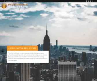 Fivepointre.com(Excellence in Real Estate) Screenshot