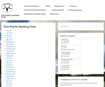 Fivepointshuntingclub.com(FIVE POINTS HUNTING CLUB) Screenshot