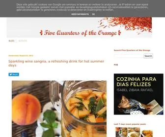 Fivequartersoftheorange.com(Five Quarters of the Orange) Screenshot