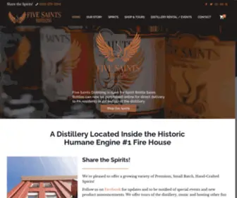 Fivesaintsdistilling.com(Fivesaintsdistilling) Screenshot